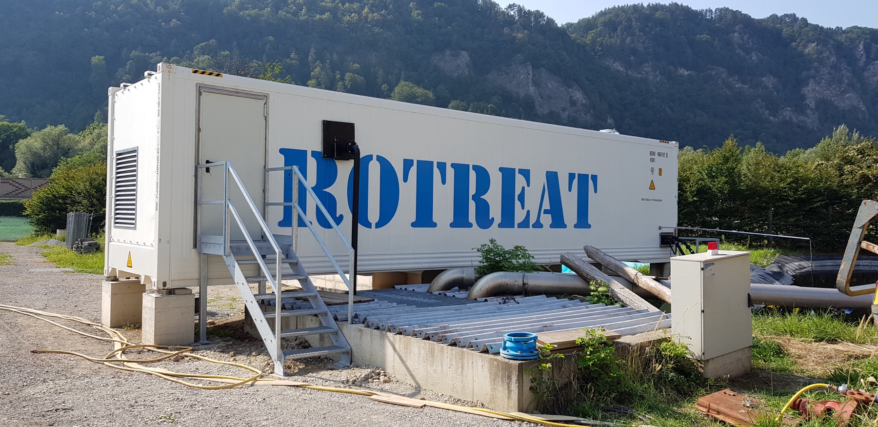ROTREAT MBR containerized treatment plant